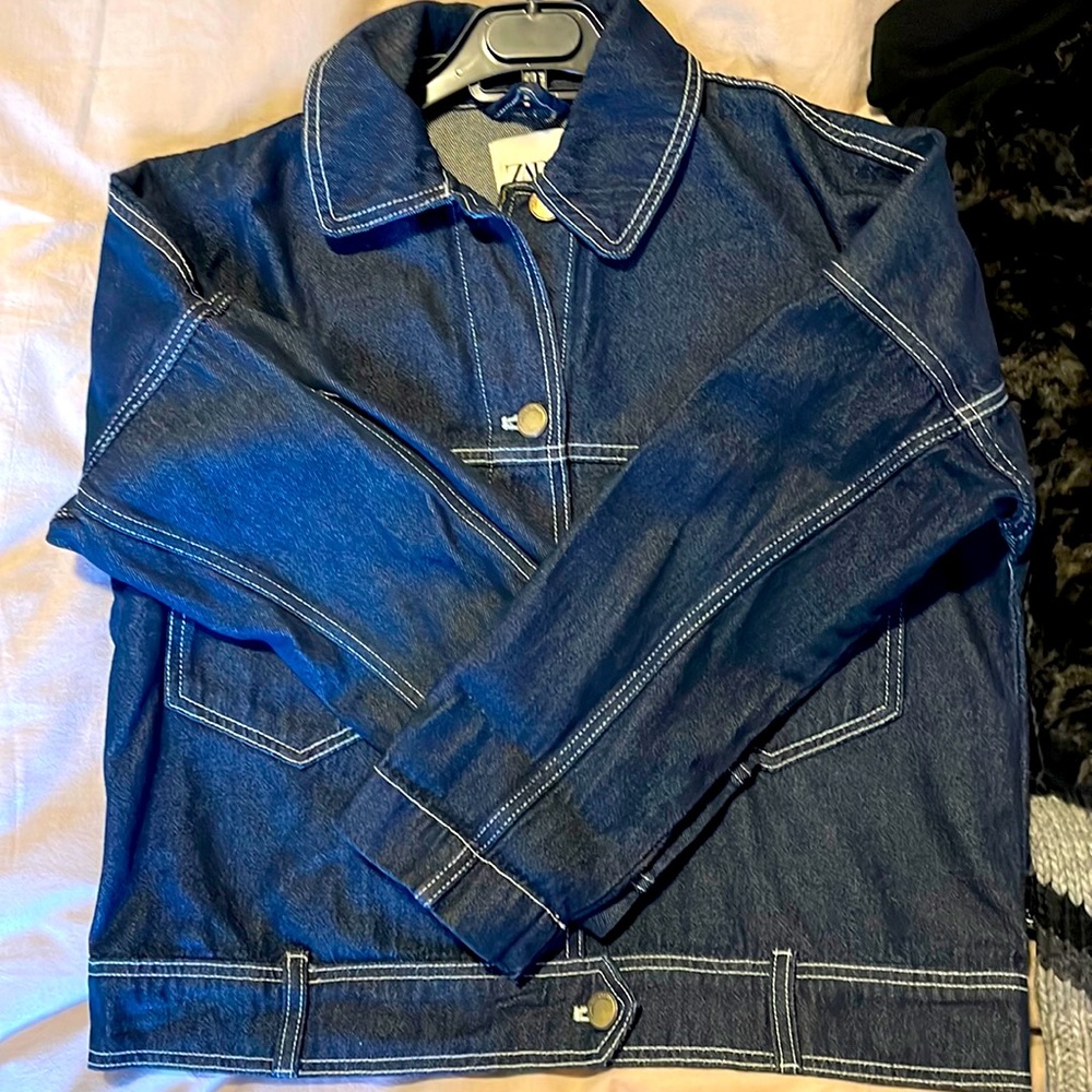ZARA woman oversized denim jacket